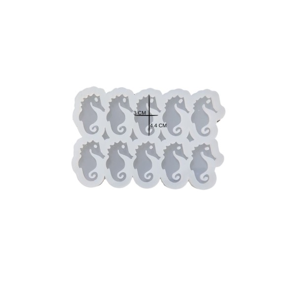 Epoksi Silikon Kalıp Çoklu Deniz Atı Kalıbı Delikli Deniz Atı Anahtarlık Kalıbı 4.4X3 CM 10 lu Epoksi Silikon Kalıp Çoklu Deniz Atı Kalıbı Delikli Deniz Atı Anahtarlık Kalıbı 4.4X3 CM 10 lu