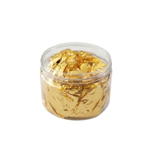 Epoksi Tasarım İçin İmitasyon Varak Yaprak Kırışık Kutuda 16x16 CM (8 adet)  Gold