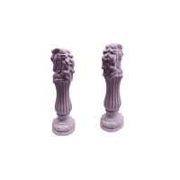 Silikon 3D Çizgili At Figürlü Kalıp Taş Tozu Mum ve Sabun Yapım Kalıbı 12 CM