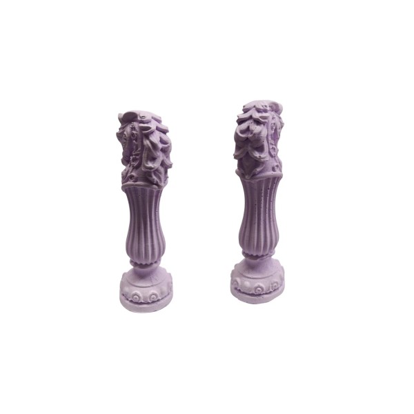 Silikon 3D Çizgili At Figürlü Kalıp Taş Tozu Mum ve Sabun Yapım Kalıbı 12 CM