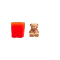 Silikon 3D Kalıp Oturan Sevimli Ayıcık Model Mum ve Taş Tozu Kalıbı 6.5X5.3 CM Silikon 3D Kalıp Oturan Sevimli Ayıcık Model Mum ve Taş Tozu Kalıbı 6.5X5.3 CM