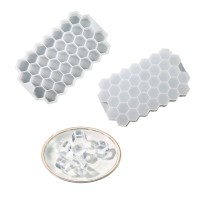 Silikon Petek Buz Küpü Tepsisi Kapaksız Silikon Buz Kalıbı 37 Li