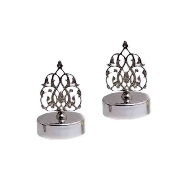 40 CC Kavanoz  Şişe Plastik Güneş Kubbe (25 Adet)  Gümüş