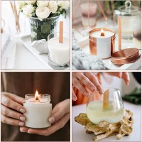 Ahşap Mum Fitili Soya Fitili Bardak Mum Fitili (50 Adet)