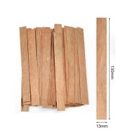 Ahşap Mum Fitili Soya Fitili Bardak Mum Fitili (50 Adet)