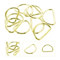 Anahtarlık Montaj Halkası D Çanta Bağlantı Halkası 24x16 MM (100 Adet)  Gold