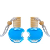 Cam Şişe Parfüm Şişesi Ahşap Kapaklı İpli Apple Modeli  (25 Adet)