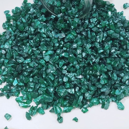 Dekoratif 4-8 MM Arlığında Gerçek Cam Kırığı (1 KG)  Yeşil