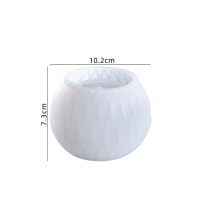 Epoksi Beton  Taştozu Saksı ve Kavanoz Silikon Kalıbı 10.2X7,3