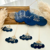 Epoksi Bulut Baby Shower Kapı Süsü Kalıbı Epoksi Bulut Baby Shower Kapı Süsü Kalıbı
