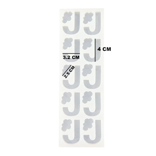 Epoksi Çoklu Silikon Kalıp J Harfi Anahtarlık Reçine Seri Döküm Kalıbı 4 CM 10 Lu Epoksi Çoklu Silikon Kalıp J Harfi Anahtarlık Reçine Seri Döküm Kalıbı 4 CM 10 Lu