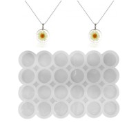 Epoksi Kalıbı Çoklu Daire Kolye Ve Anahtarlık Kalıbı 24 Lü