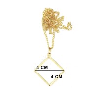 Epoksi Kare Model Metal Kolye Takı Ucu (5 Adet) Gold Epoksi Kare Model Metal Kolye Takı Ucu (5 Adet) Gold