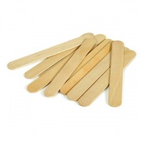 Epoksi Karıştırma Çubuğu Ahşap Dil Basma Çubuğu Naturel 50 Lü 14 CM