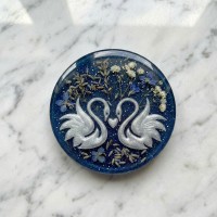 Epoksi Kuğu Desenli Magnet Kalıbı 7 CM Epoksi Kuğu Desenli Magnet Kalıbı 7 CM