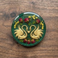 Epoksi Kuğu Desenli Magnet Kalıbı 7 CM Epoksi Kuğu Desenli Magnet Kalıbı 7 CM