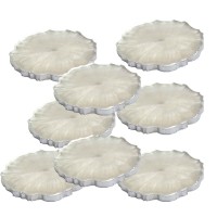 Epoksi Magnet  Yanı Gold Gümüş Varaklı 7 CM  (10  Adet)  Gümüş