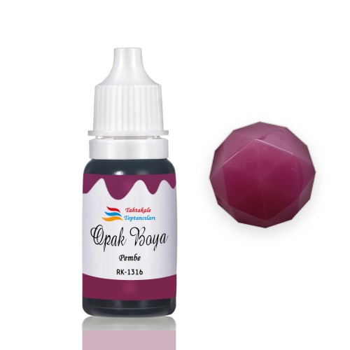 Epoksi Reçine Opak Boya Pigment Opak Epoksi Boyası 20 ML  Pembe - 1316