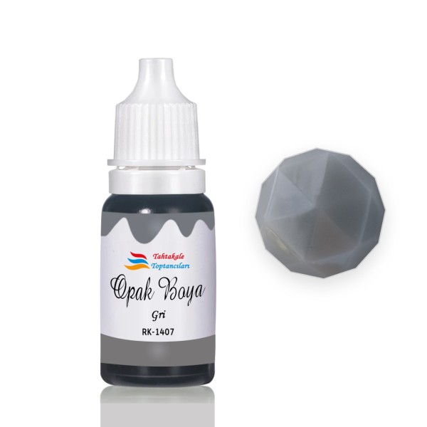 Epoksi Reçine Opak Boya Pigment Opak Epoksi Boyası 20 ML  Gri - 1407