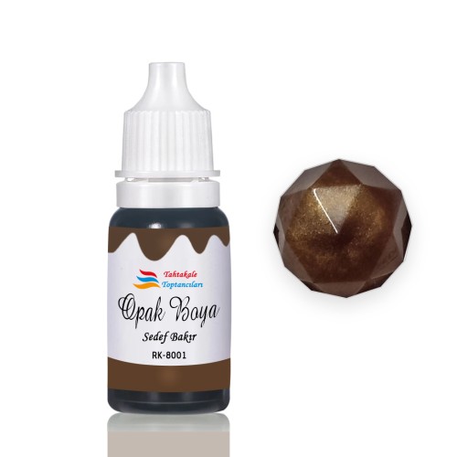 Epoksi Reçine Opak Boya Pigment Opak Epoksi Boyası 20 ML  Sedef Bakır - 8001