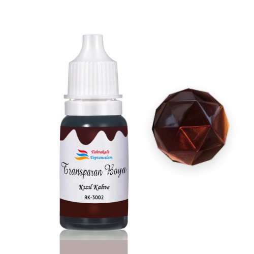 Epoksi Reçine Transparan Boya Pigment Şeffaf Epoksi Boyası 20 ML Kızıl Kahve - 3002 Epoksi Reçine Transparan Boya Pigment Şeffaf Epoksi Boyası 20 ML Kızıl Kahve - 3002