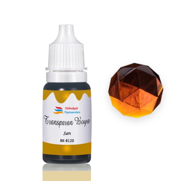 Epoksi Reçine Transparan Boya Pigment Şeffaf Epoksi Boyası 20 ML Sarı - 8120 Epoksi Reçine Transparan Boya Pigment Şeffaf Epoksi Boyası 20 ML Sarı - 8120