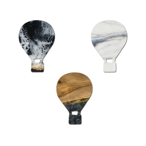 Epoksi Silikon Kalıp Çoklu Kapadokya Balonu Magnet Dolap Süsü Kalıbı 10 Lu 6.8 CM