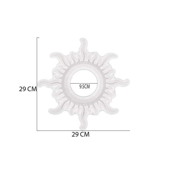 Epoksi Silikon Kalıp Dekoratif Eğlenceli Güneş Kalıbı 29 CM