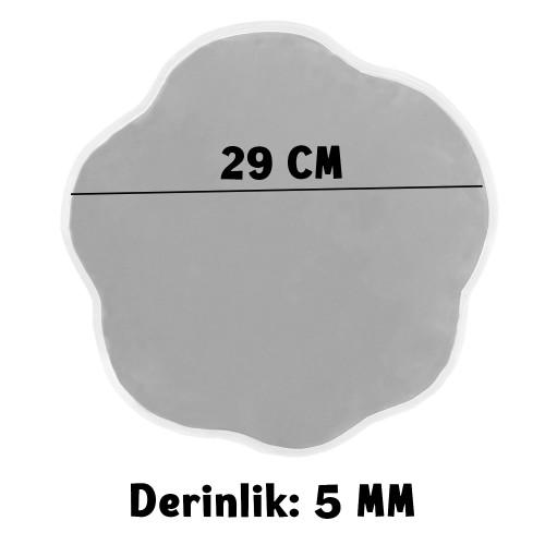 Epoksi Silikon Kalıp YERLİ Nişan ve Söz Tepsi Kalıbı Papatya Model 29 CM Epoksi Silikon Kalıp YERLİ Nişan ve Söz Tepsi Kalıbı Papatya Model 29 CM