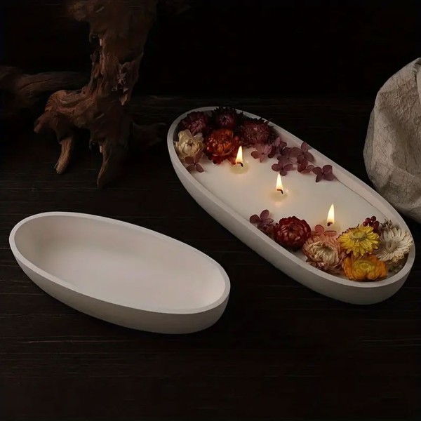 Epoksi Silikon Taş Tozu Beton Sandal Kase Mumluk Kalıbı