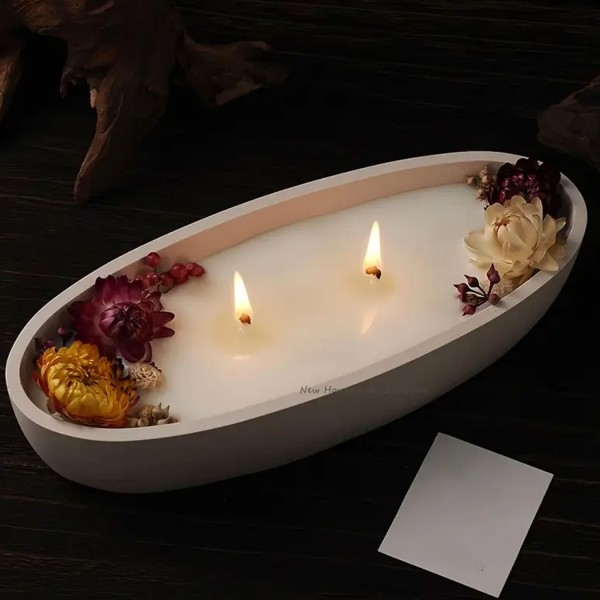 Epoksi Silikon Taş Tozu Beton Sandal Kase Mumluk Kalıbı