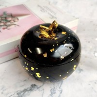 Epoksi Silikon Taş Tozu Kalıbı Elma Şekilli Mumluk Mücevher Saklama Kutusu Kalıbı