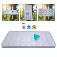 Epoksi Silikon Tesbih Kalıbı 36 Lı 8 MM Boncuk Silikon Kalıp