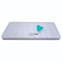 Epoksi Silikon Tesbih Kalıbı 36 Lı 8 MM Boncuk Silikon Kalıp