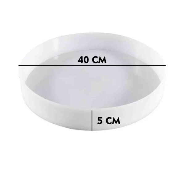 Epoksi Silikon Yuvarlak YERLİ Sehpa Kalıbı 40 CM