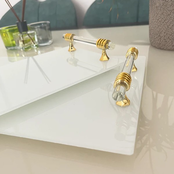 Epoksi Tepsi Kulpu Cam Kulp (2 Adet)  Gold