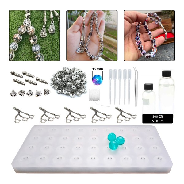 Epoksi Tesbih Kalıbı Yapım Seti 12 MM