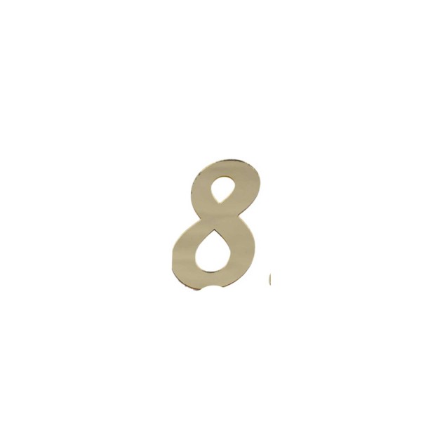 Gold Rakam Aynalı Pleksi 4 Cm - Flexi Rakam Sayı 8 Rakamı Gold Rakam Aynalı Pleksi 4 Cm - Flexi Rakam Sayı 8 Rakamı