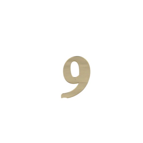 Gold Rakam Aynalı Pleksi 4 Cm - Flexi Rakam Sayı  9 Rakamı