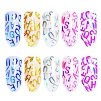 Karışık Glitter Harf Epoksi Reçine Harfleri 5 GRAM  Makaron Karışık Renkler