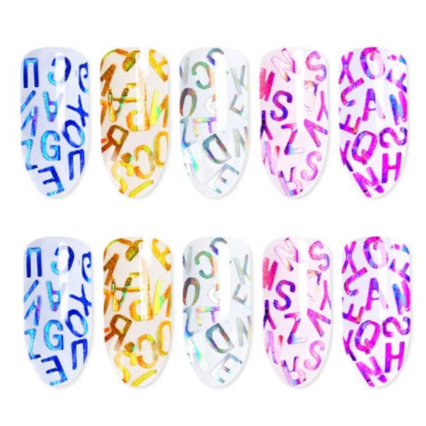 Karışık Glitter Harf Epoksi Reçine Harfleri 5 GRAM  Makaron Karışık Renkler