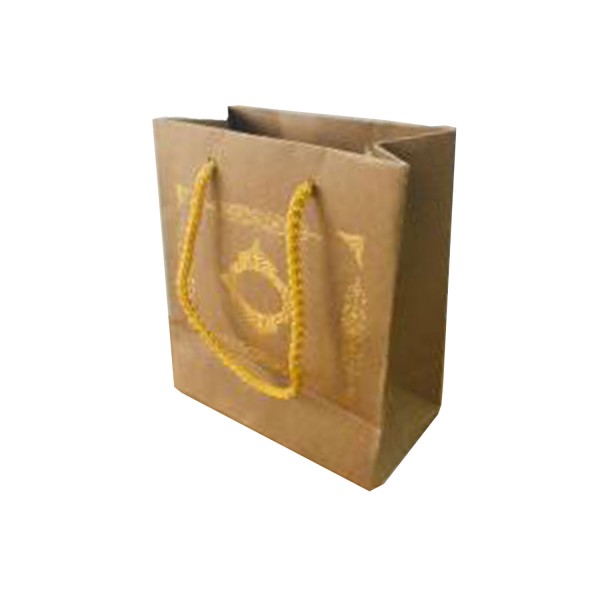 Karton Hediye Çantası GOLD Saray Desenli 20X20X10 CM (10 Adet)  Kraft