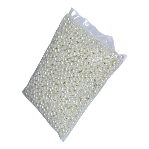 İnci Yuvarlak Delikli Plastik (500) Grm   Krem