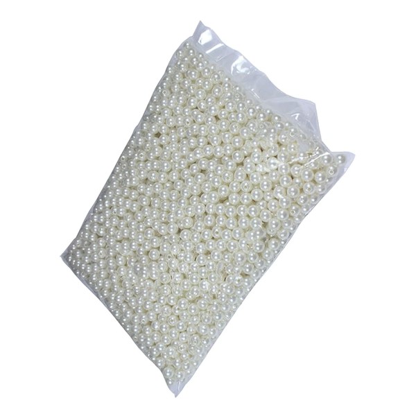 İnci Yuvarlak Delikli Plastik (500) Grm   Krem