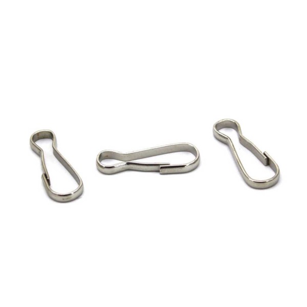 Kapalı Kanca  Kaplamalı  8X22 MM (50 Adet)  Gümüş