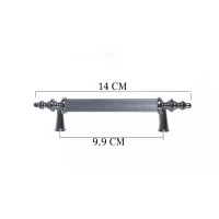 Kulp Silindir Çizgili  Zamak Kulp  Model 14 CM (2 Adet)  Gümüş