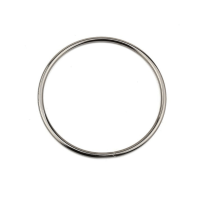 Metal Halka Çanta Halkası 6 CM (25 Adet)  Gümüş