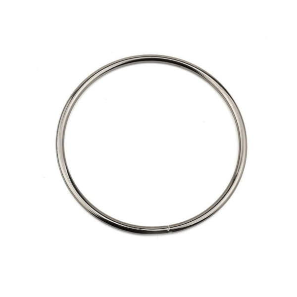 Metal Halka Çanta Halkası 6 CM (25 Adet)  Gümüş