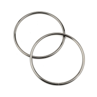 Metal Halka Çanta Halkası 6 CM (25 Adet)  Gümüş