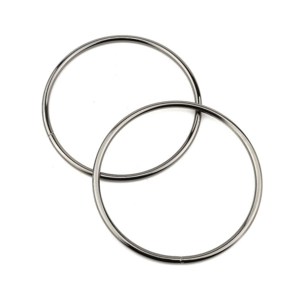 Metal Halka Çanta Halkası 6 CM (25 Adet)  Gümüş
